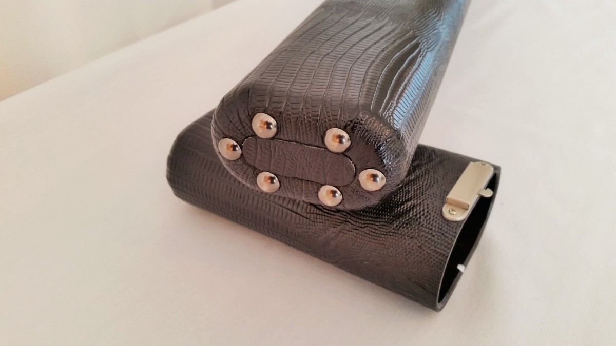 GTF Lizard Print Leather Pool Cue Case For Sale