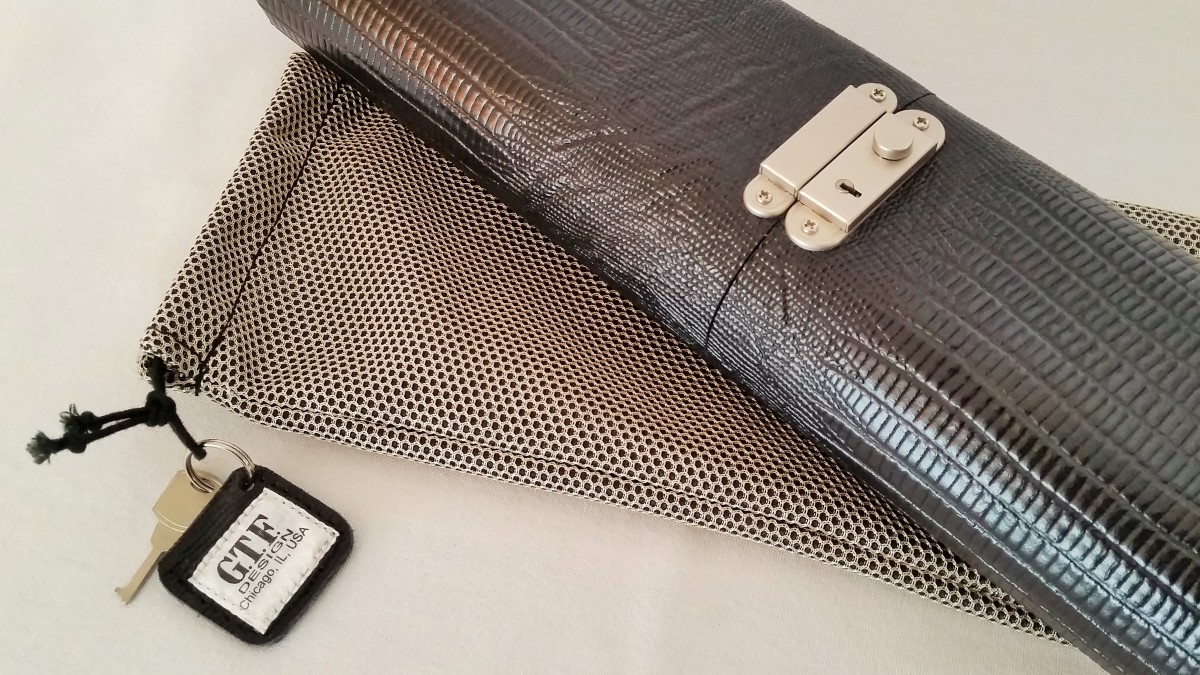 GTF Lizard Print Leather Pool Cue Case For Sale