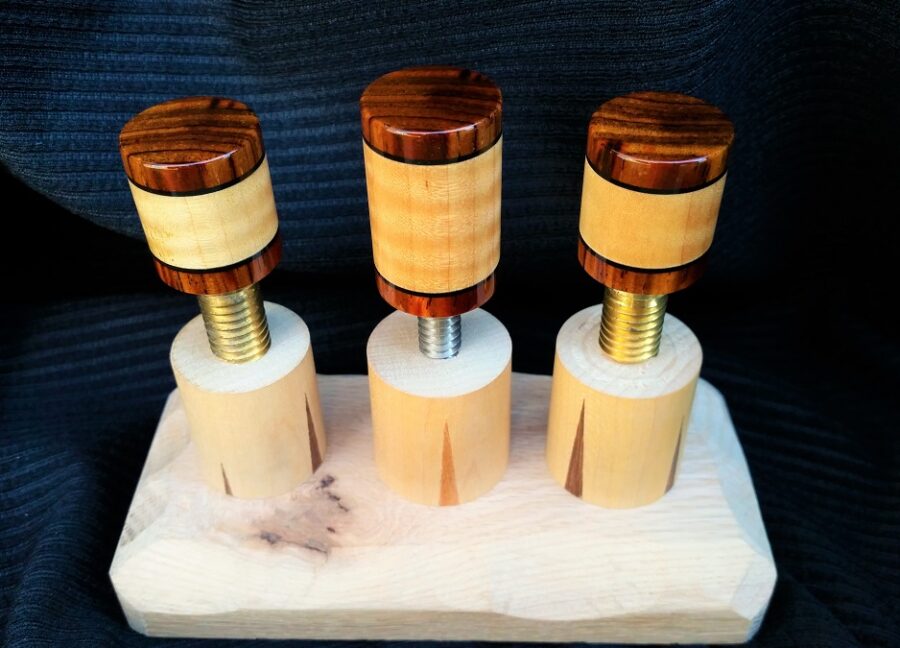 Joint Protectors / Curly Maple w' Cocobolo - Image 10