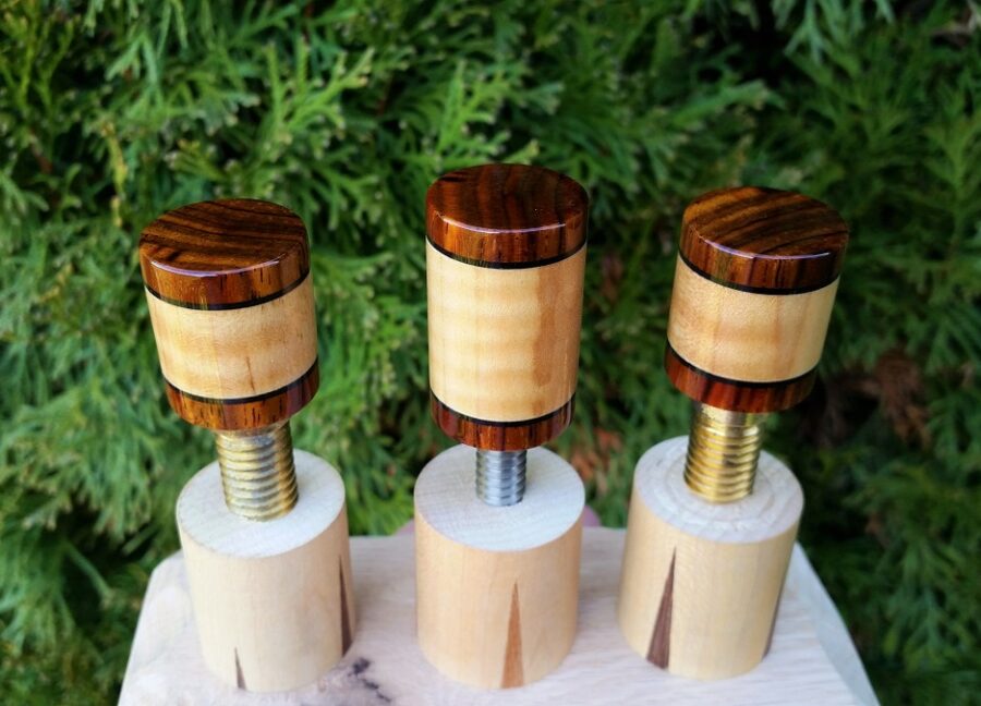 Joint Protectors / Curly Maple w' Cocobolo - Image 5