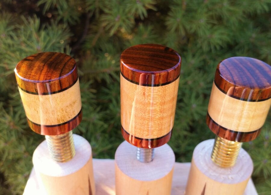 Joint Protectors / Curly Maple w' Cocobolo - Image 9