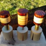 Curly Maple & Cocobolo Joint Protectors For Sale (5)