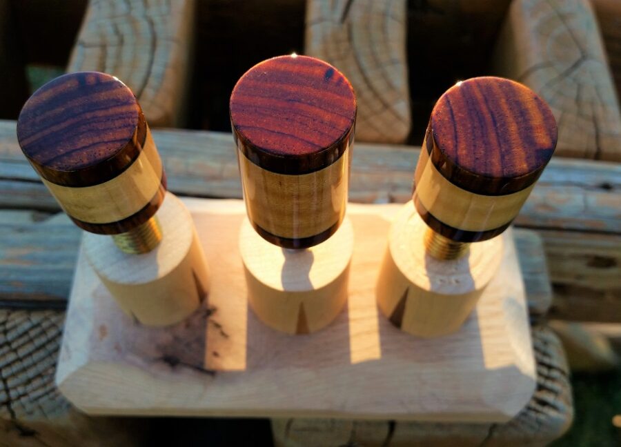 Joint Protectors / Curly Maple w' Cocobolo - Image 7
