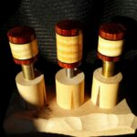 Curly Maple & Cocobolo Joint Protectors For Sale (7)