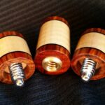 Curly Maple & Cocobolo Joint Protectors For Sale (8)