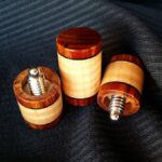 Curly Maple & Cocobolo Joint Protectors For Sale (9)
