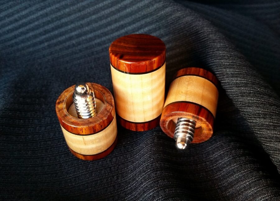 Joint Protectors / Curly Maple w' Cocobolo - Image 8