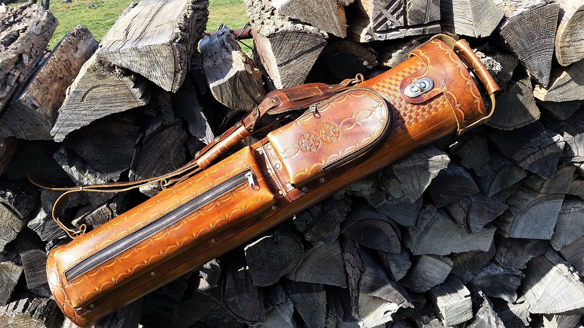 DENNIS SWIFT cue case 2×4 tad custom cue銘 （デニススイフト製