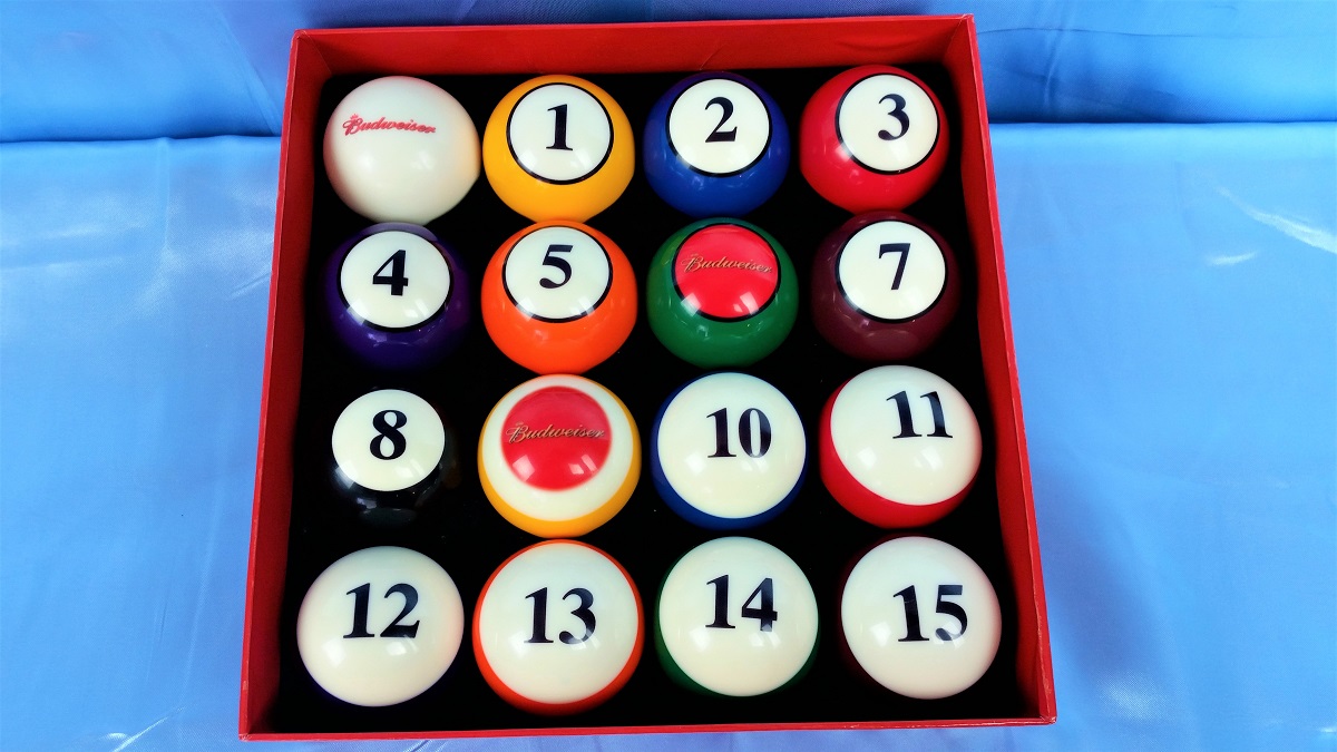 Budweiser Pool Balls For Sale