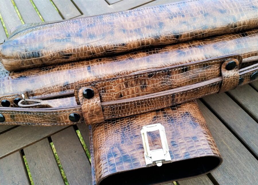 It's George 3x6 Brown Gator Print Leather - Image 5