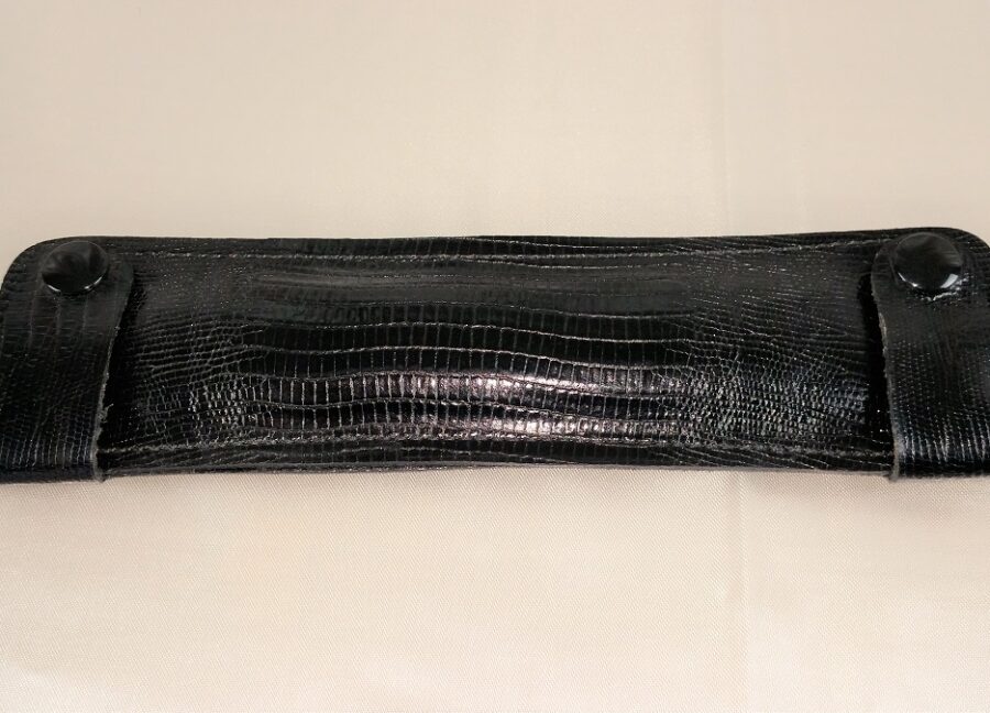 It’s George Black Lizard Print Strap Pad - Image 5