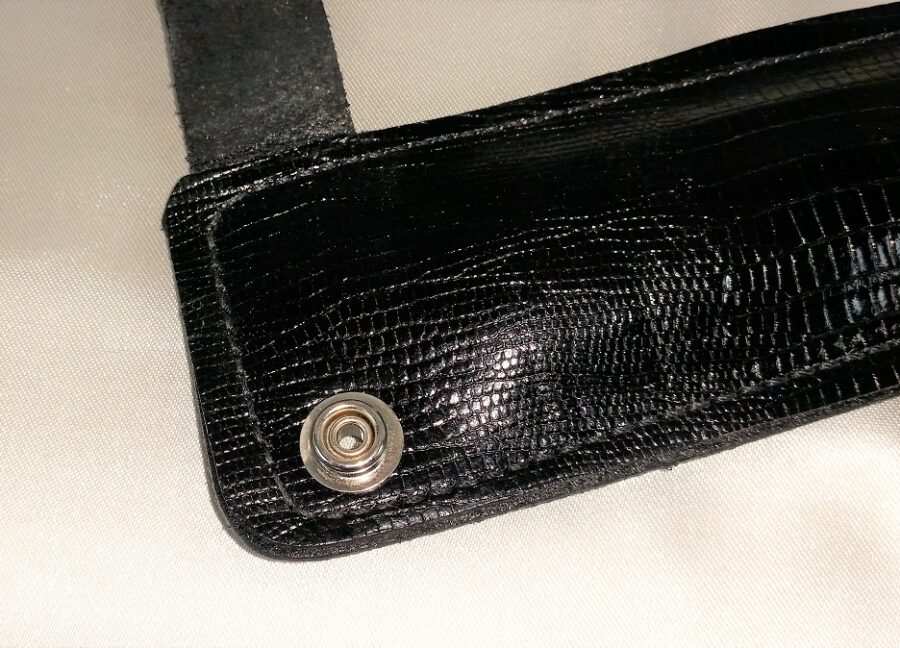 It’s George Black Lizard Print Strap Pad - Image 10