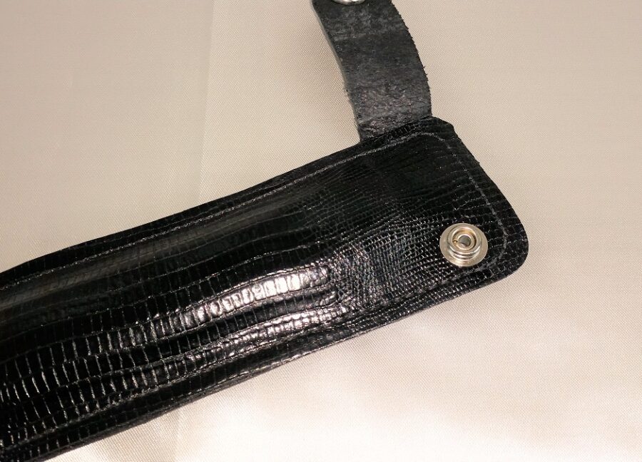 It’s George Black Lizard Print Strap Pad - Image 9